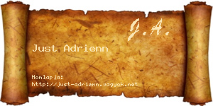 Just Adrienn névjegykártya